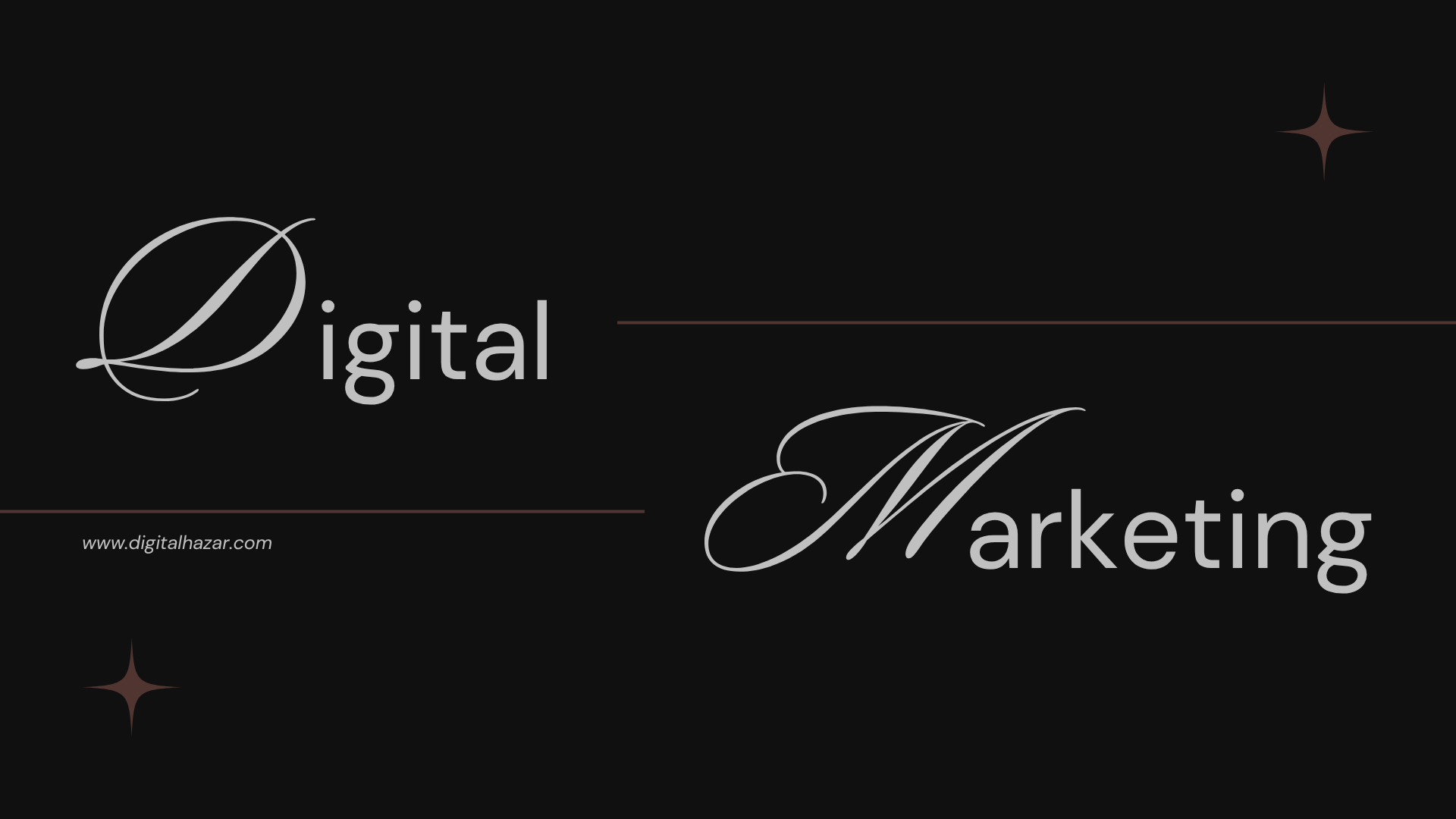 Brown Minimalist Modern Digital Marketing Presentation